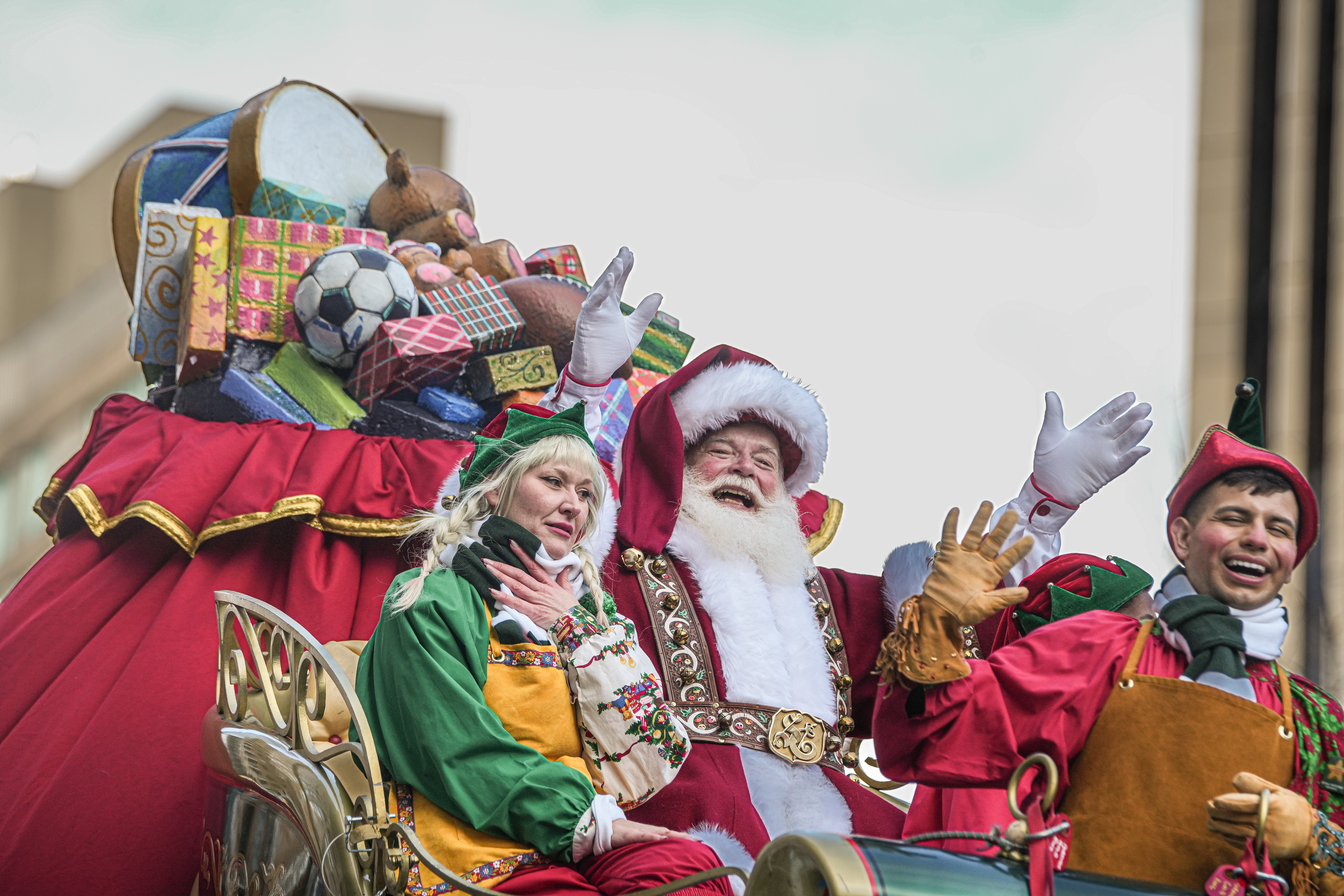 As always, Santa Claus closed out the Macy's Thanksgiving Day Parade.