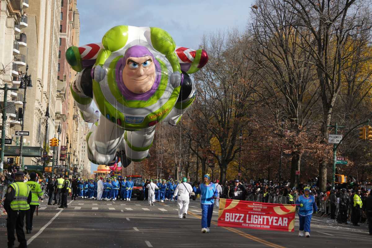 Buzz Lightyear joined the balloon lineup this year.