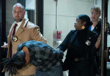 Suspect in Brooklyn rape case keeps head bowed during perp walk