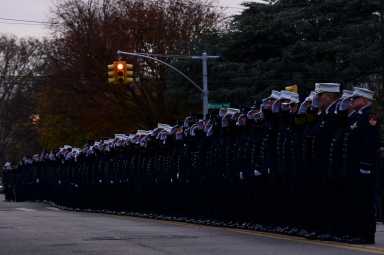 Members of the FDNY paid tribute to Patrick Brady at his wake in Brooklyn.
