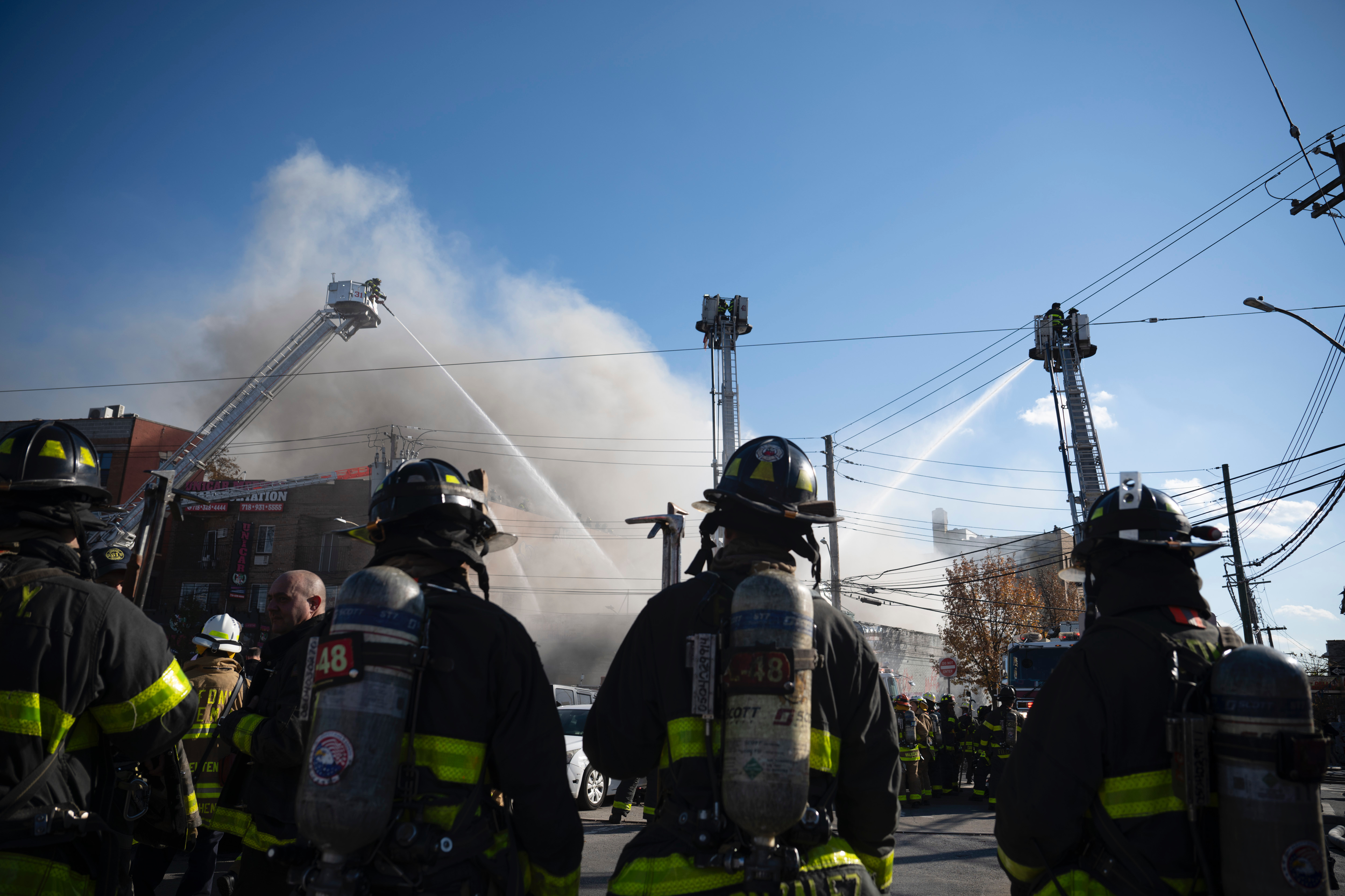 Firefighters battle five-alarm fire in Bronx apartment building 12