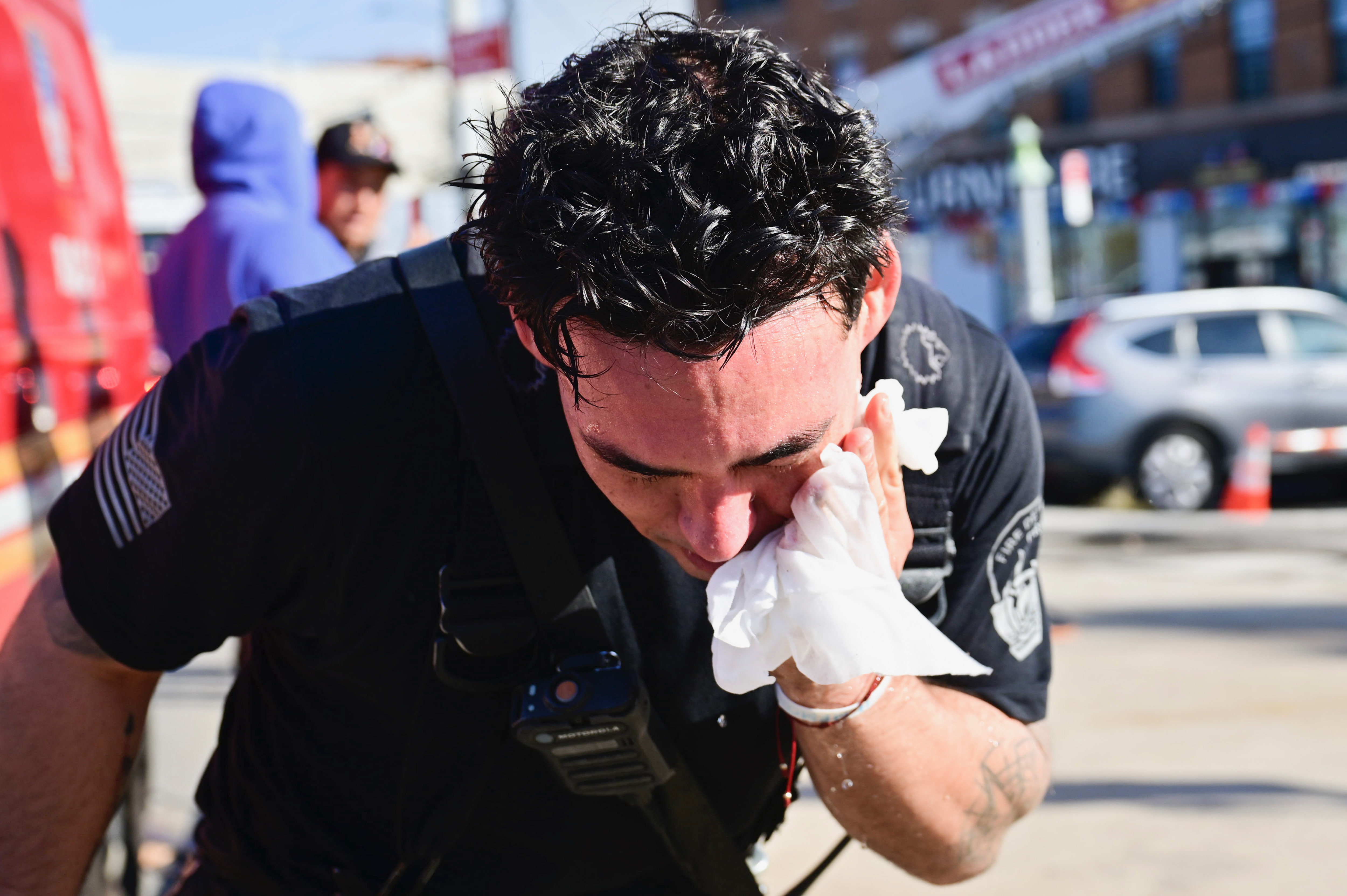 Firefighters battle five-alarm fire in Bronx apartment building 6