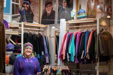 Ekologic is one of the many vendors subway riders can find at the Grand Central Holiday Fair at Grand Central Terminal.