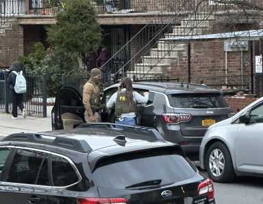 ICE agents in Brooklyn