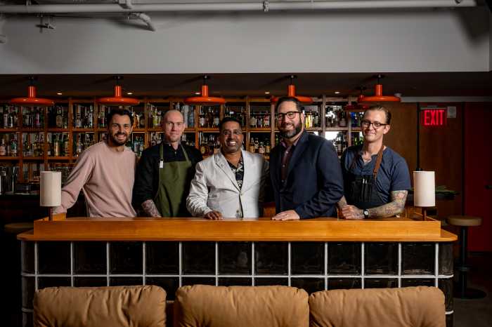 James Wheeler, Alex Lawrence Milia, Ryan Chetiyawardana (Mr Lyan), Gary Wallach and Carsten Johannsen at The Seed Library