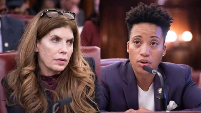 City Council Speaker candidates Julie Menin and Crystal Hudson