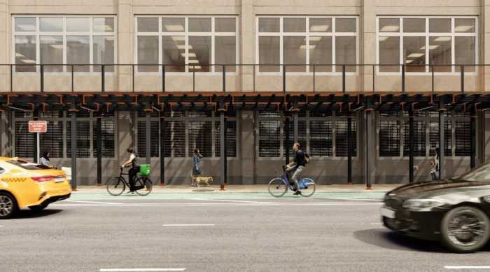 Shed happens: City reveals six modern sidewalk scaffolding designs to replace old green sheds 2