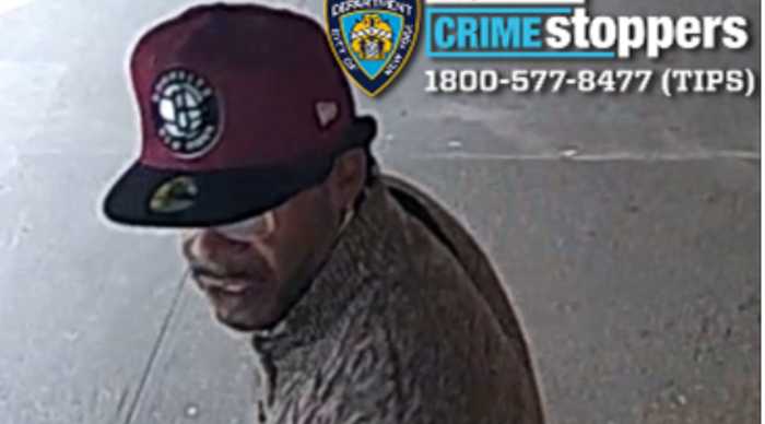 Cops are looking for this man, pictured wearing a Brooklyn Nets cap, in connection with an antisemitic harassment incident in Brooklyn Heights, according to the NYPD.