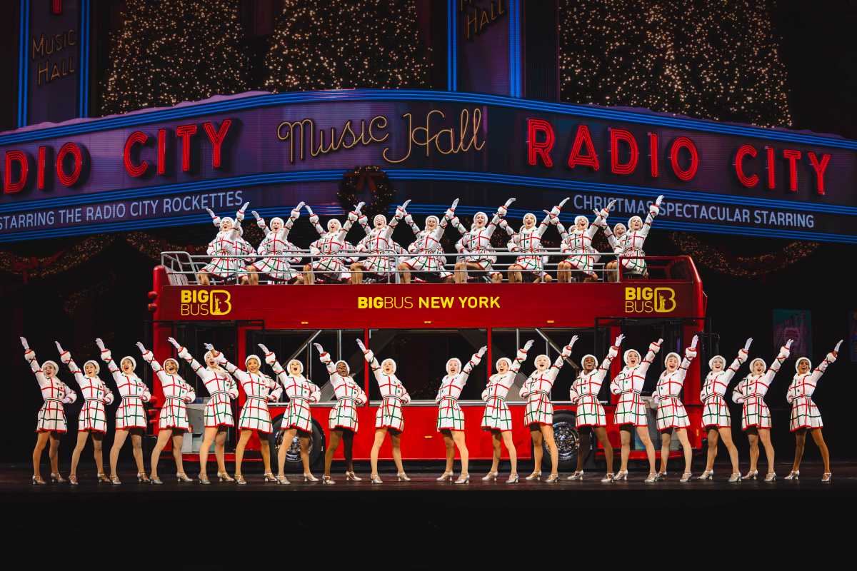 Radio city rockettes at Christmas Spectacular one of the holiday shows in New York
