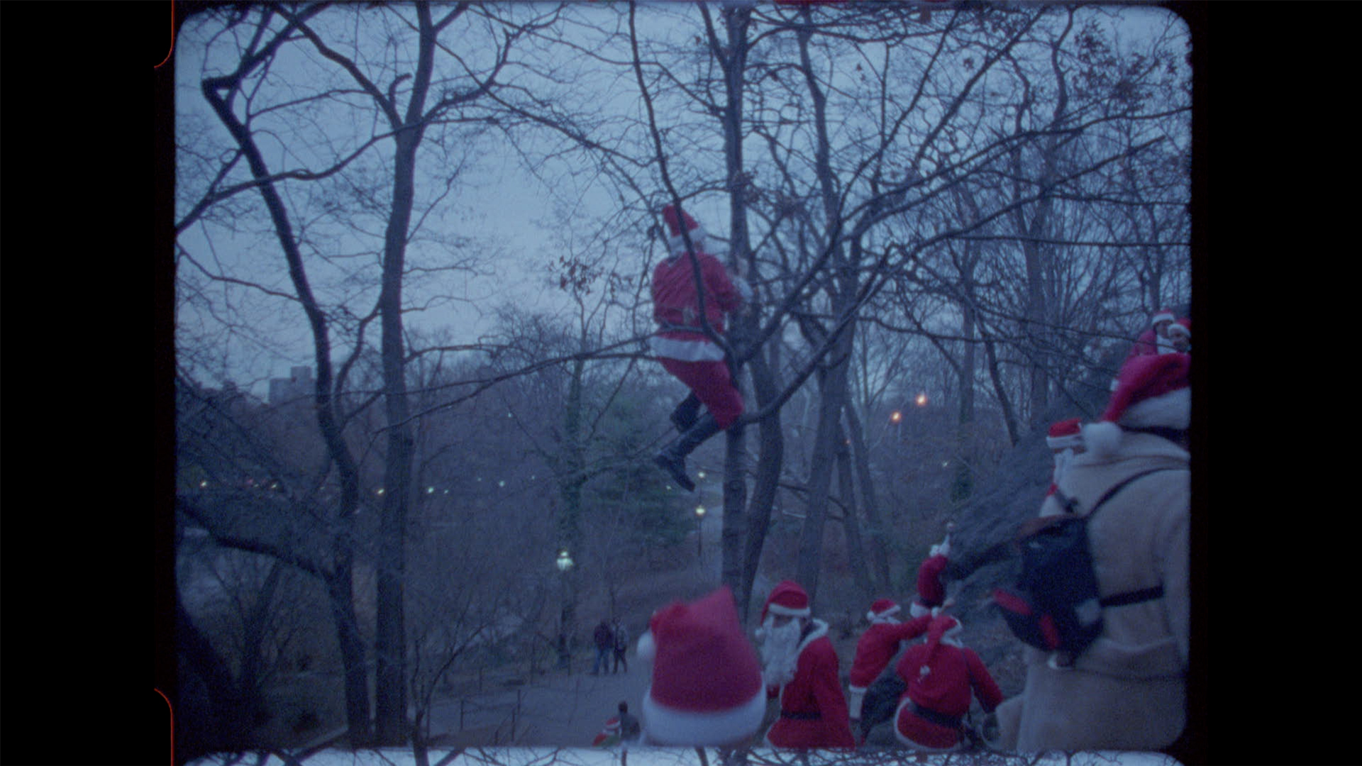 The Santas take over Central Park in 1998.
