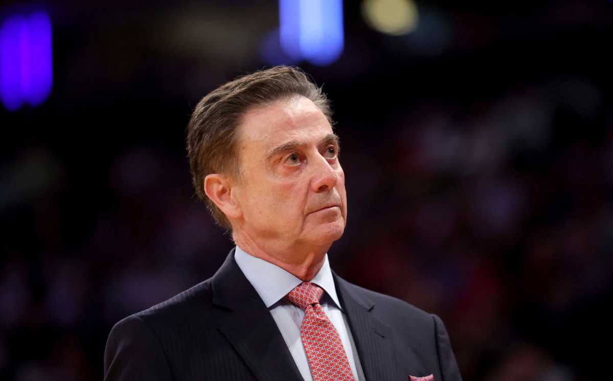 St. John's head coach Rick Pitino looking annoyed