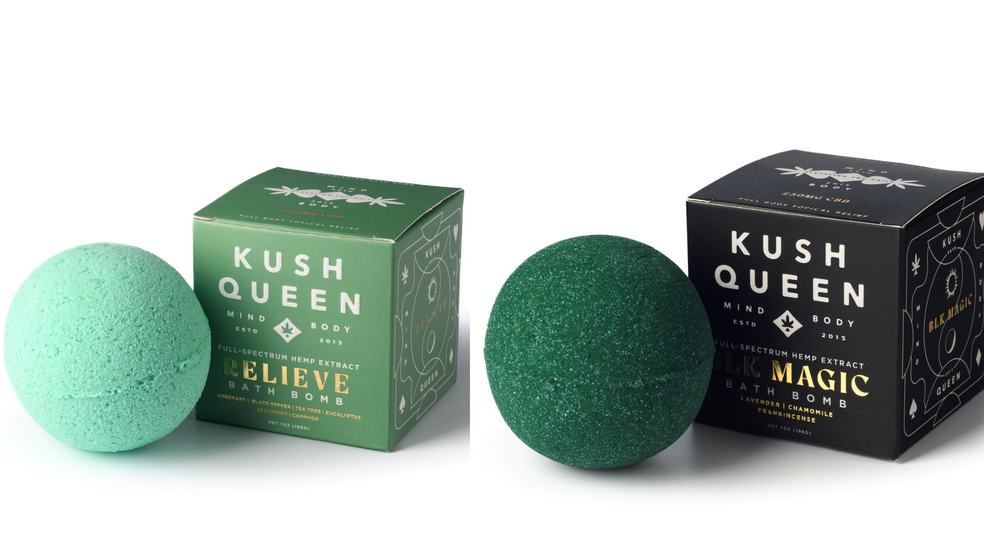 Kush Queen brings wellness to the forefront of the cannabis industry 3 Two of Kush Queen's bath bombs.