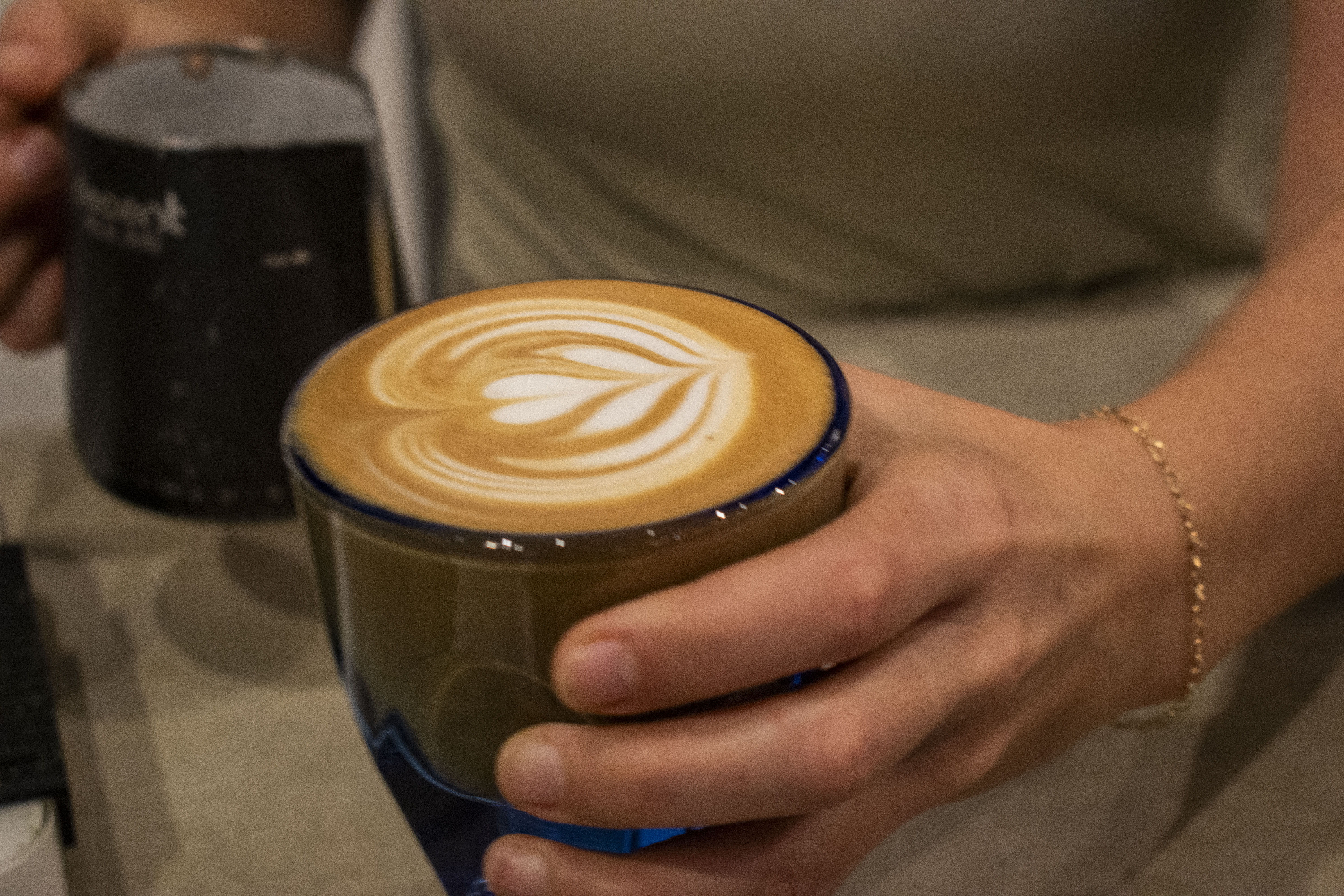 Flat White at Bird & Branch, delicious and warm.