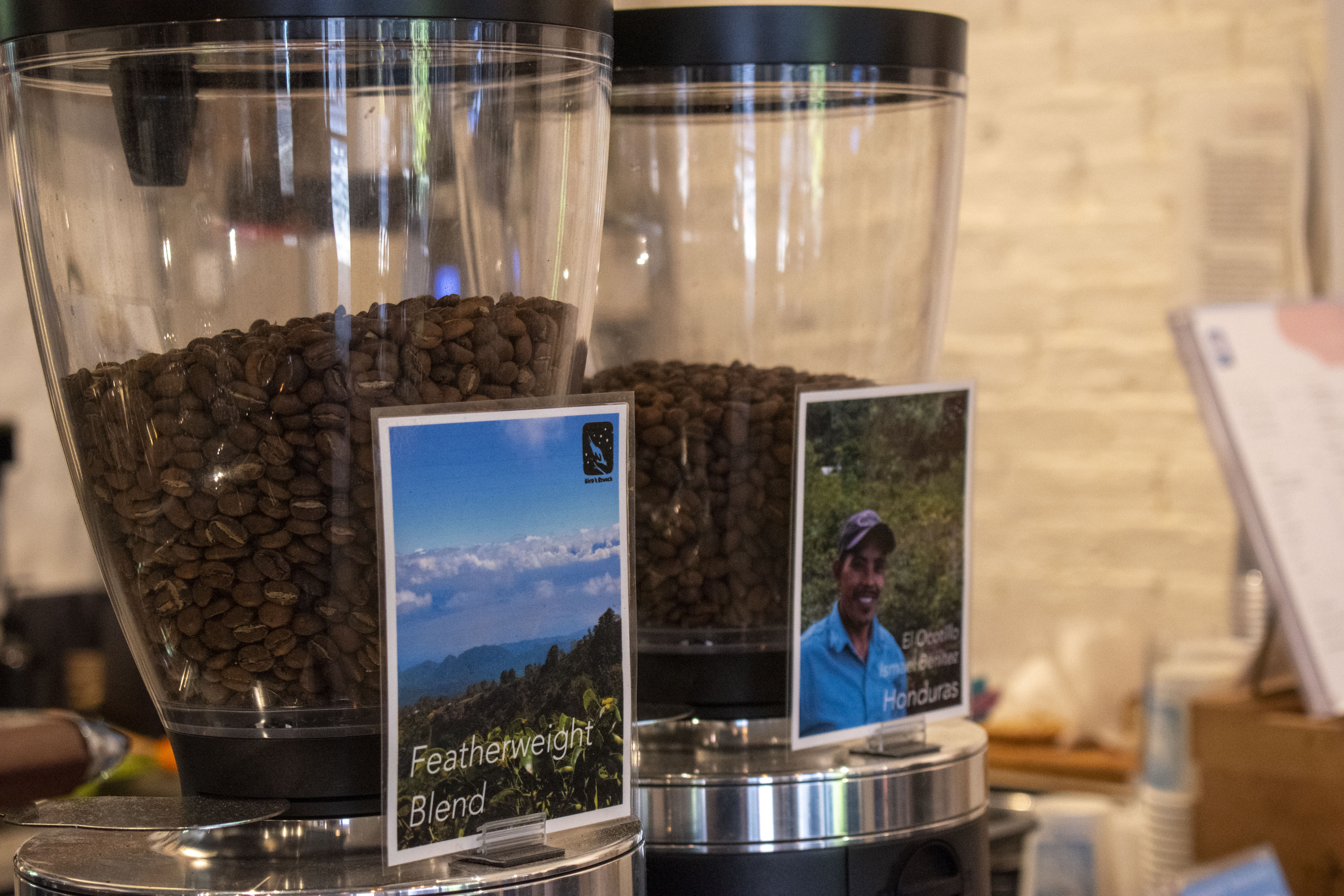 The beans from the Featherweight blend are from India and Honduras.
