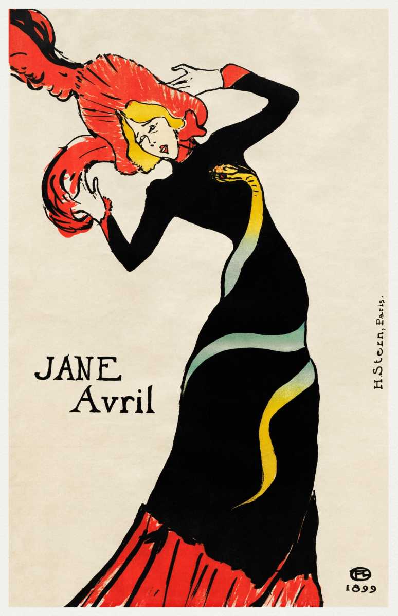 Jane Avril by Henri Toulouse-Lautrec, 1899