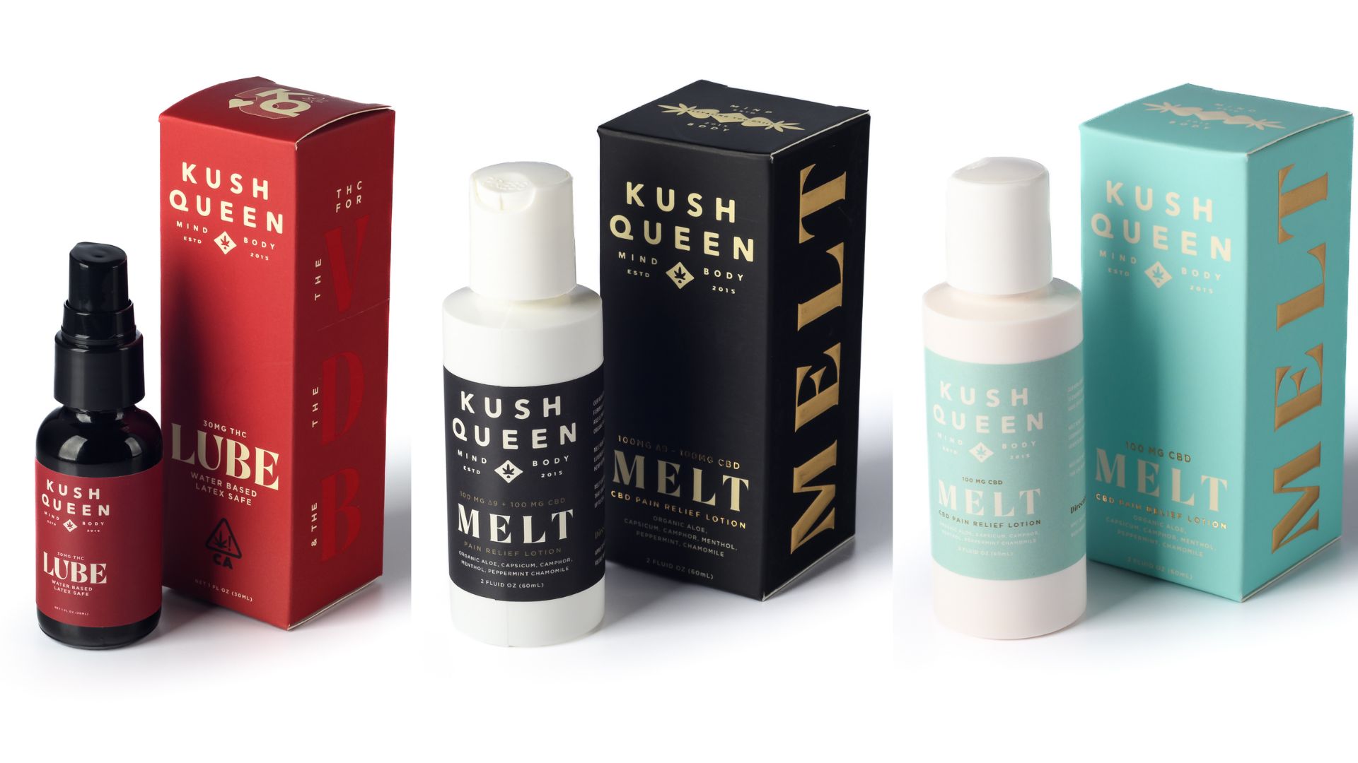 Kush Queen brings wellness to the forefront of the cannabis industry 4 Kush Queen's lube and lotion products, infused with cannabis.