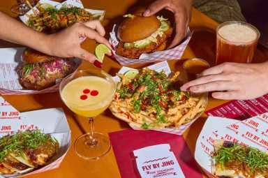 Fly By Jing has teamed up with the Standard Biergarten to launch a limited edition menu.