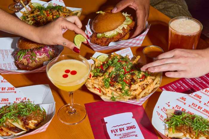 The Standard Biergarten teams up with Fly By Jing to bring the heat to the Meatpacking District 1 Fly By Jing has teamed up with the Standard Biergarten to launch a limited edition menu.