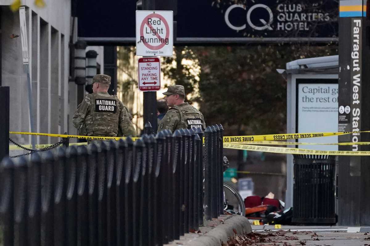 National Guard shooting scene in Washington, DC 