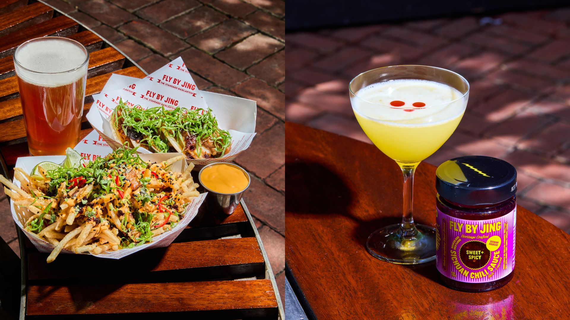 The Standard Biergarten teams up with Fly By Jing to bring the heat to the Meatpacking District 2 Limited edition items on the menu.