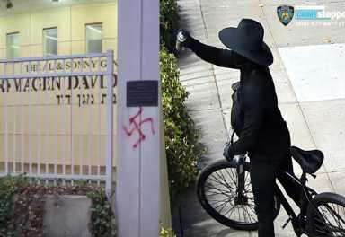 Brooklyn mysterious vandal paints swastika onto building in act of hate