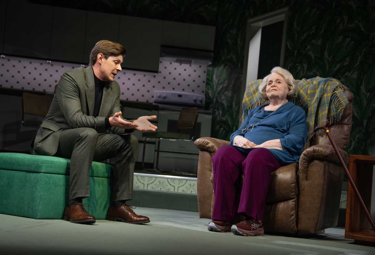 Christopher Lowell and June Squibb in "Marjorie Prime" on Broadway.