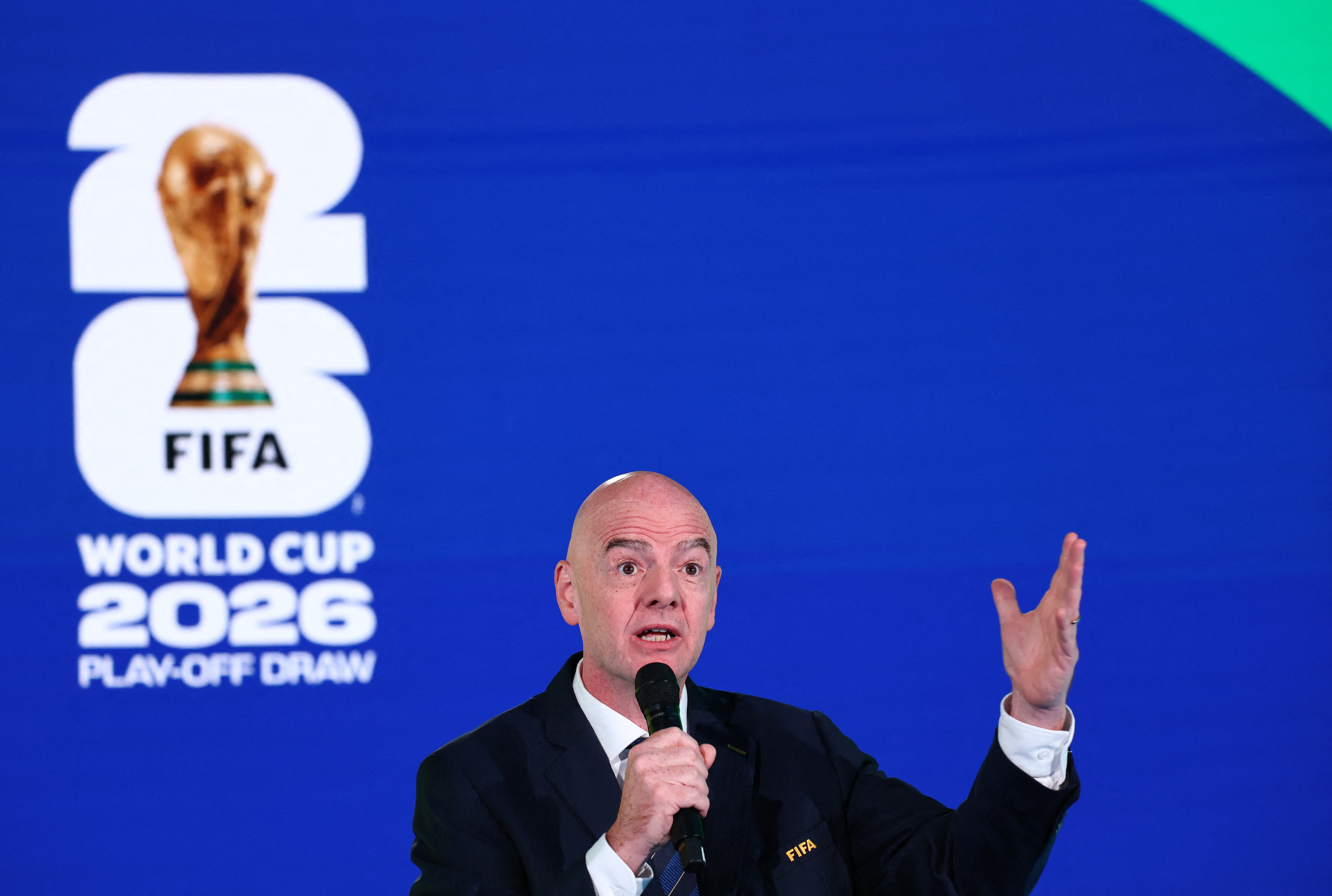 Gianni Infantino FIFA World Cup Draw Iran boycott