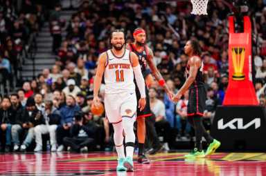 Jalen Brunson Knicks Raptors NBA Cup