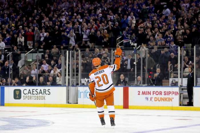 Chris Kreider Ducks Rangers return MSG