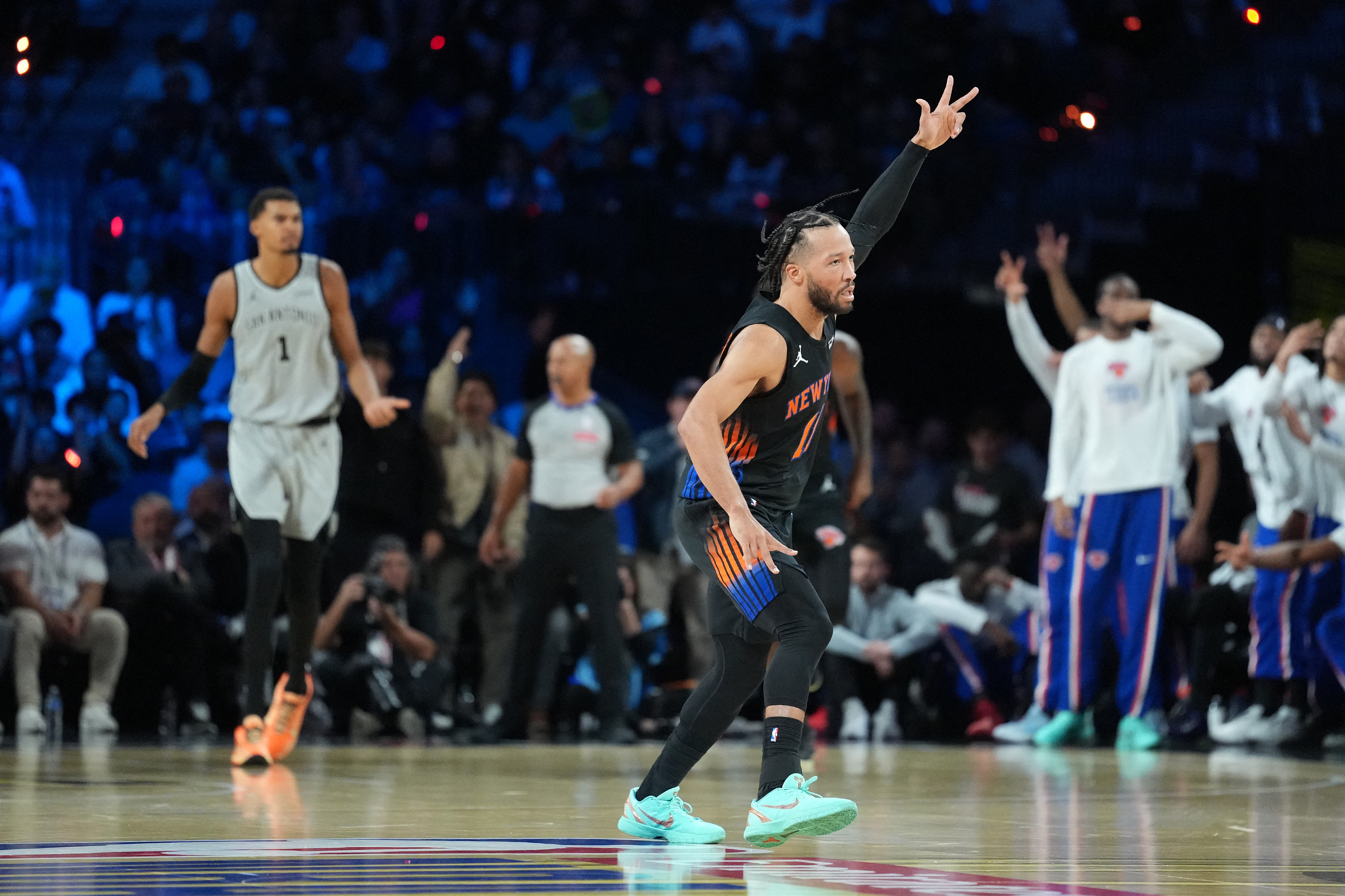 Jalen Brunson Knicks Spurs NBA Cup Final Victor Wembenyama