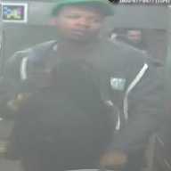 Man slashed following argument with straphanger on Manhattan subway train 6 man wearing dark clothes and green hat
