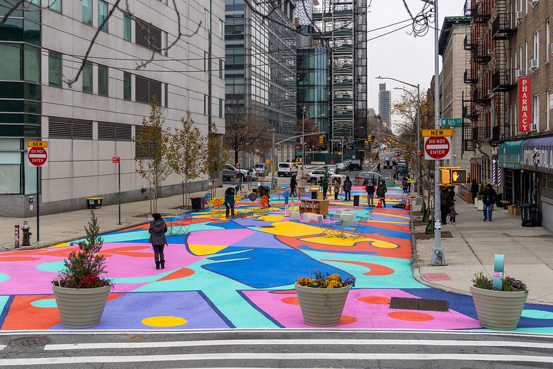 DOT unveils newly constructed Audubon Plaza pedestrian paradise in Washington Heights