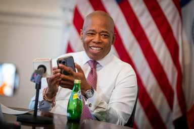 Mayor Eric Adams speaks about technology