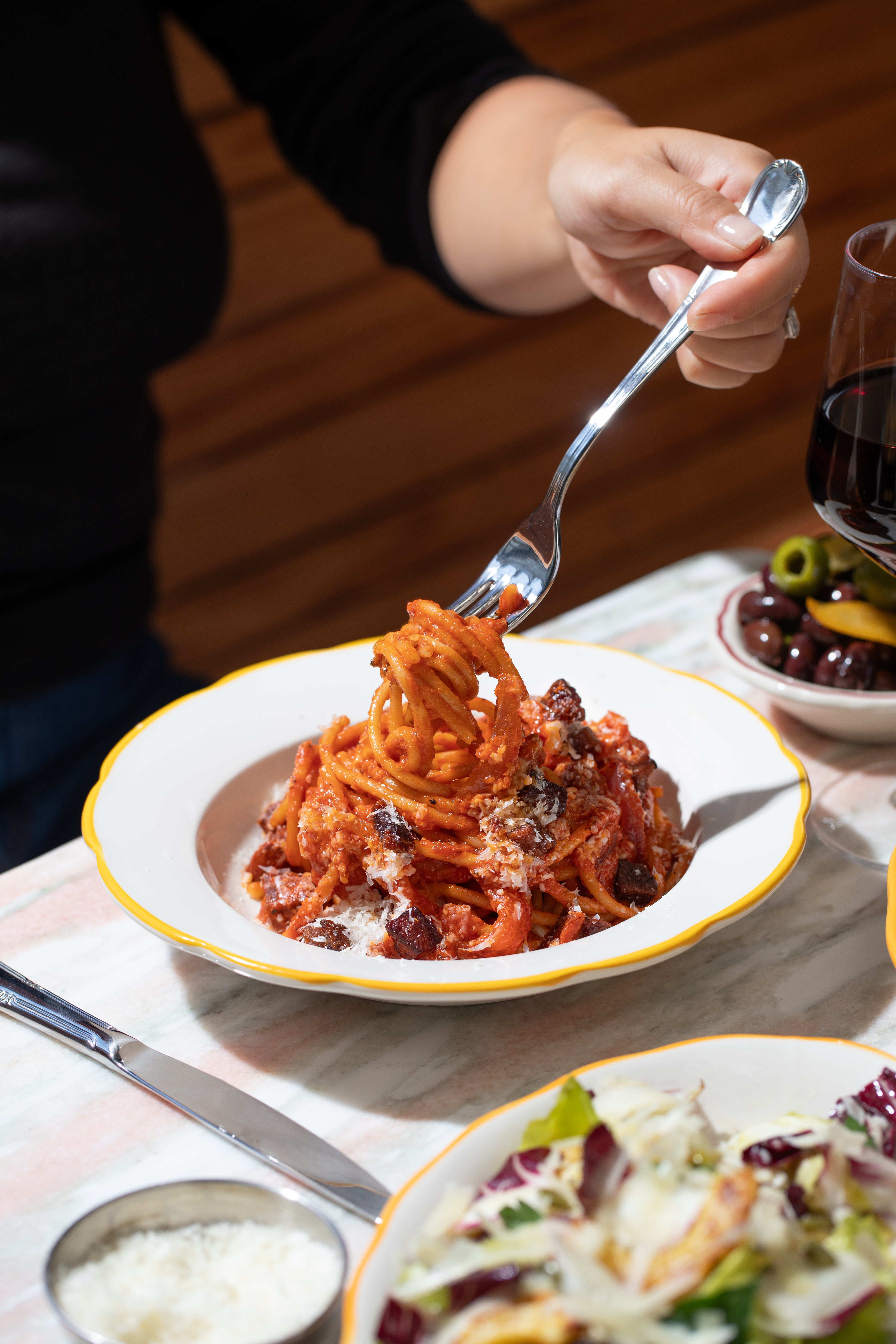 Ziggy’s Roman Cafe opens in DUMBO: What to know about the borough’s newest family-friendly Italian restaurant 4 Ziggy's Bucatini all Amatriciana