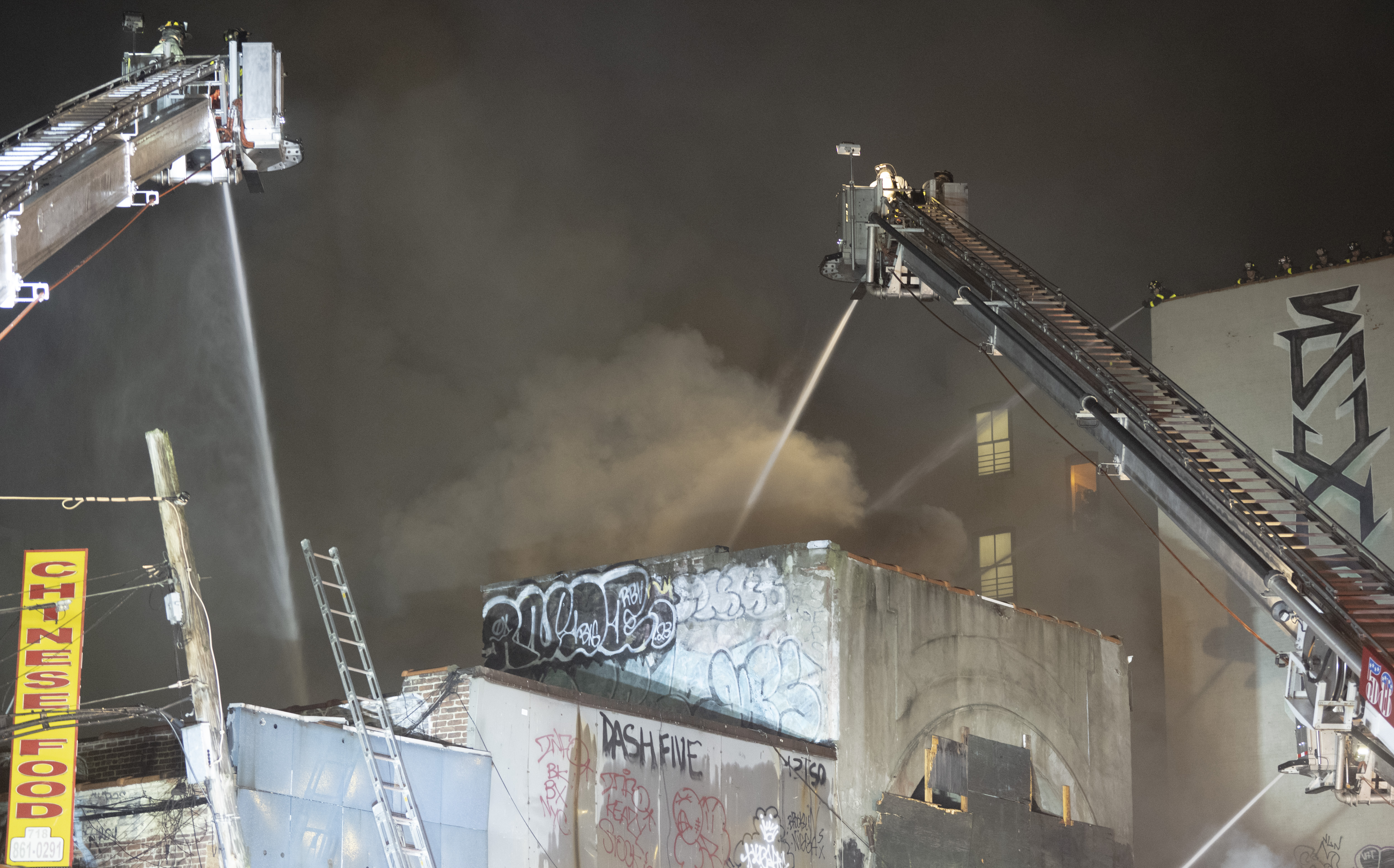 Five-alarm fire rips through Bronx buildings: FDNY 3 Firefighters were forced into a defensive operation as heavy fire consumed multiple buildings on Prospect Avenue on Thursday into Friday morning.