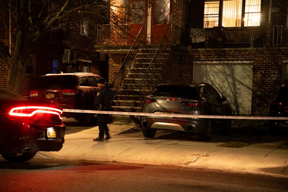 Police investigate a double stabbing in Brooklyn that left a man dead and a woman in critical condition on Thursday, December 11th.