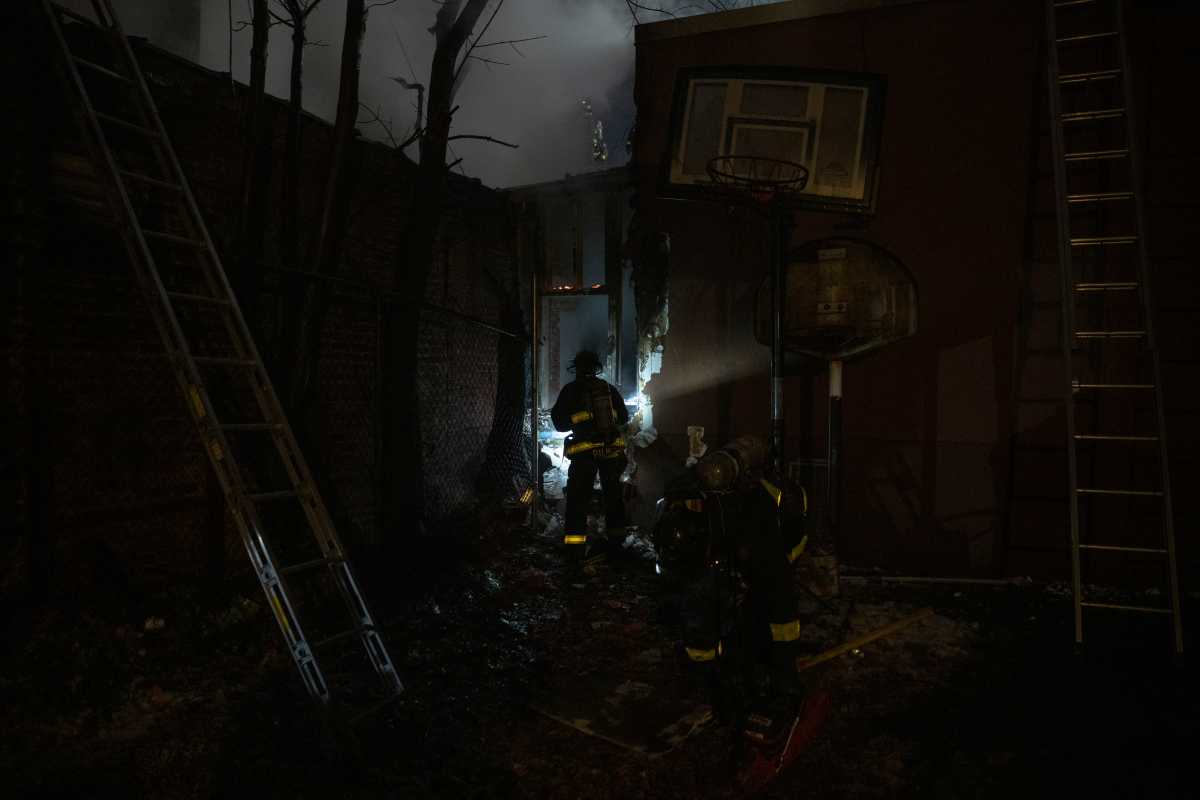 Five-alarm fire at Brooklyn matzoh factory injures firefighter, three others 3 Firefighters outside Brooklyn matzoh factory after five-alarm fire