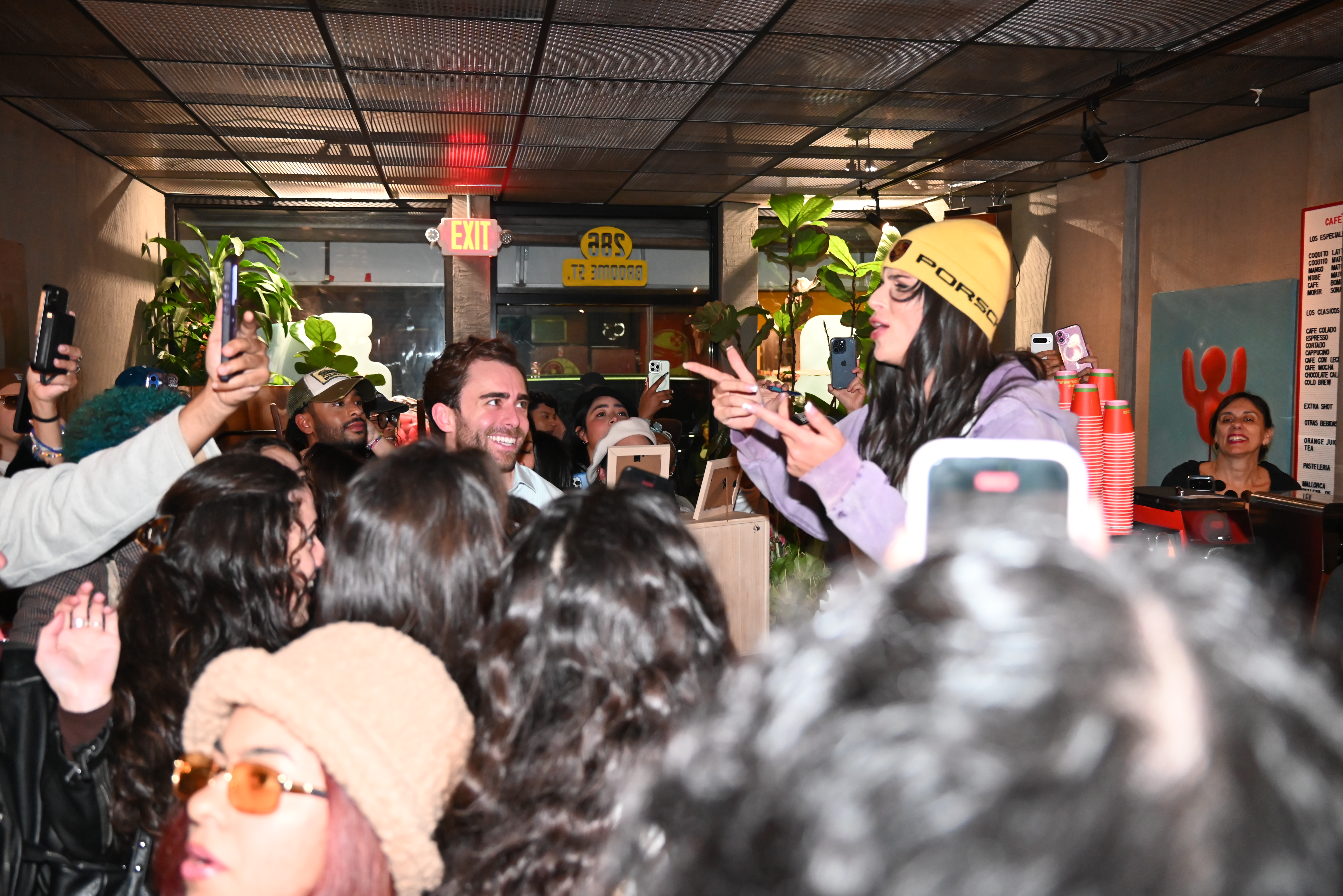 Nathy Peluso at Café Colmado in the Lower East Side.