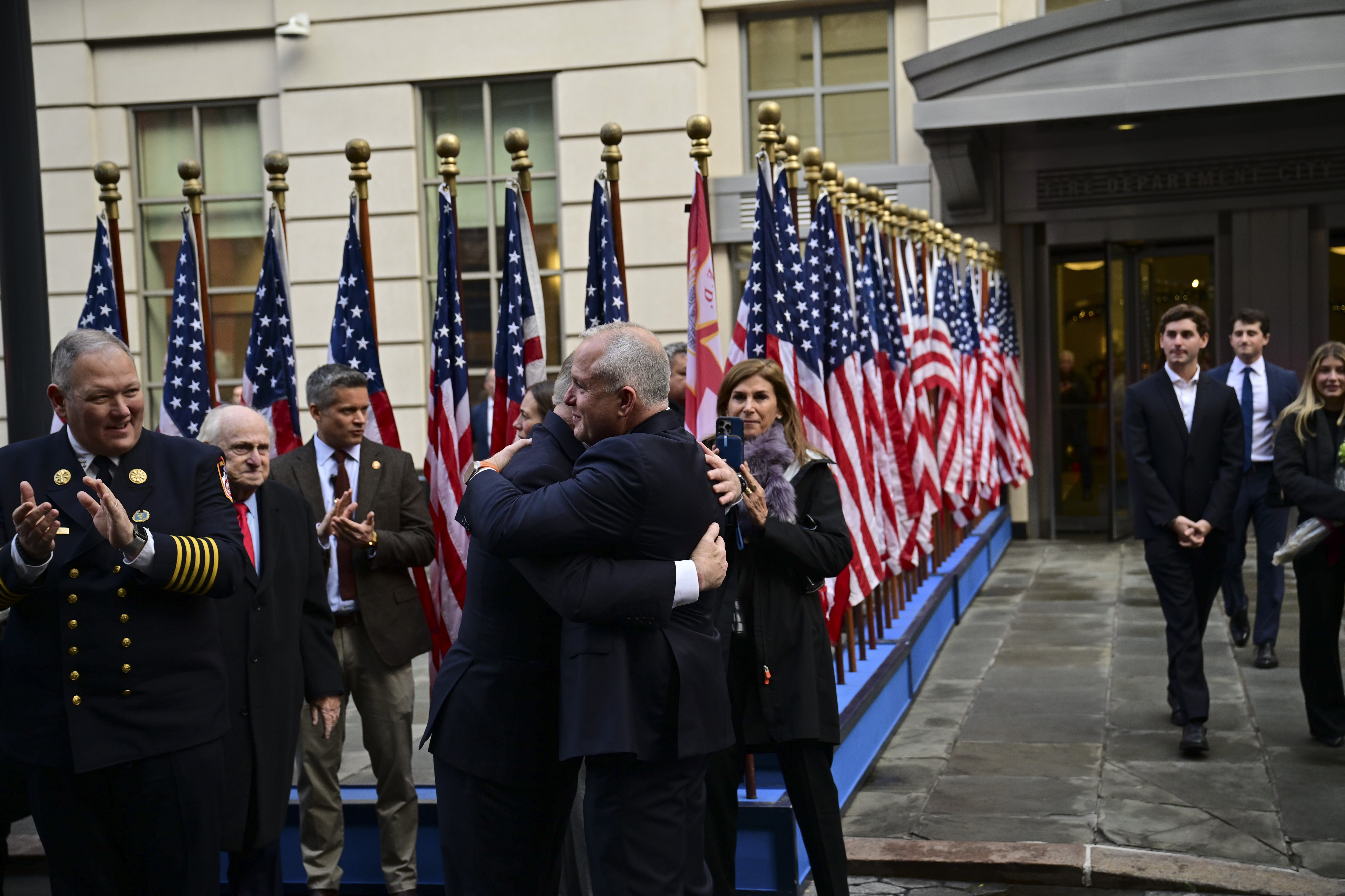 FDNY Commissioner Robert Tucker officially retired on Dec. 19 with a walkout ceremony.