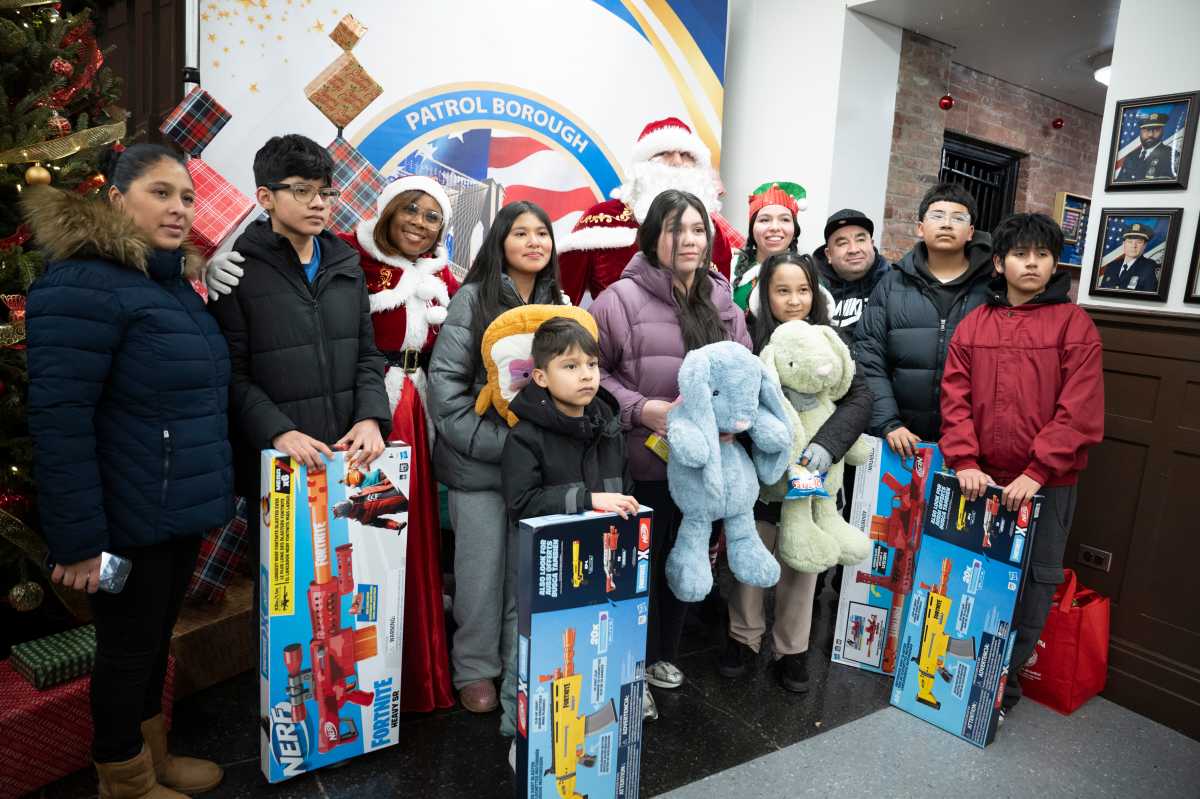 NYPD goes on a 'Sleigh Ride' bringing thousands of gifts across the five boroughs to children in need ahead of Christmas 2