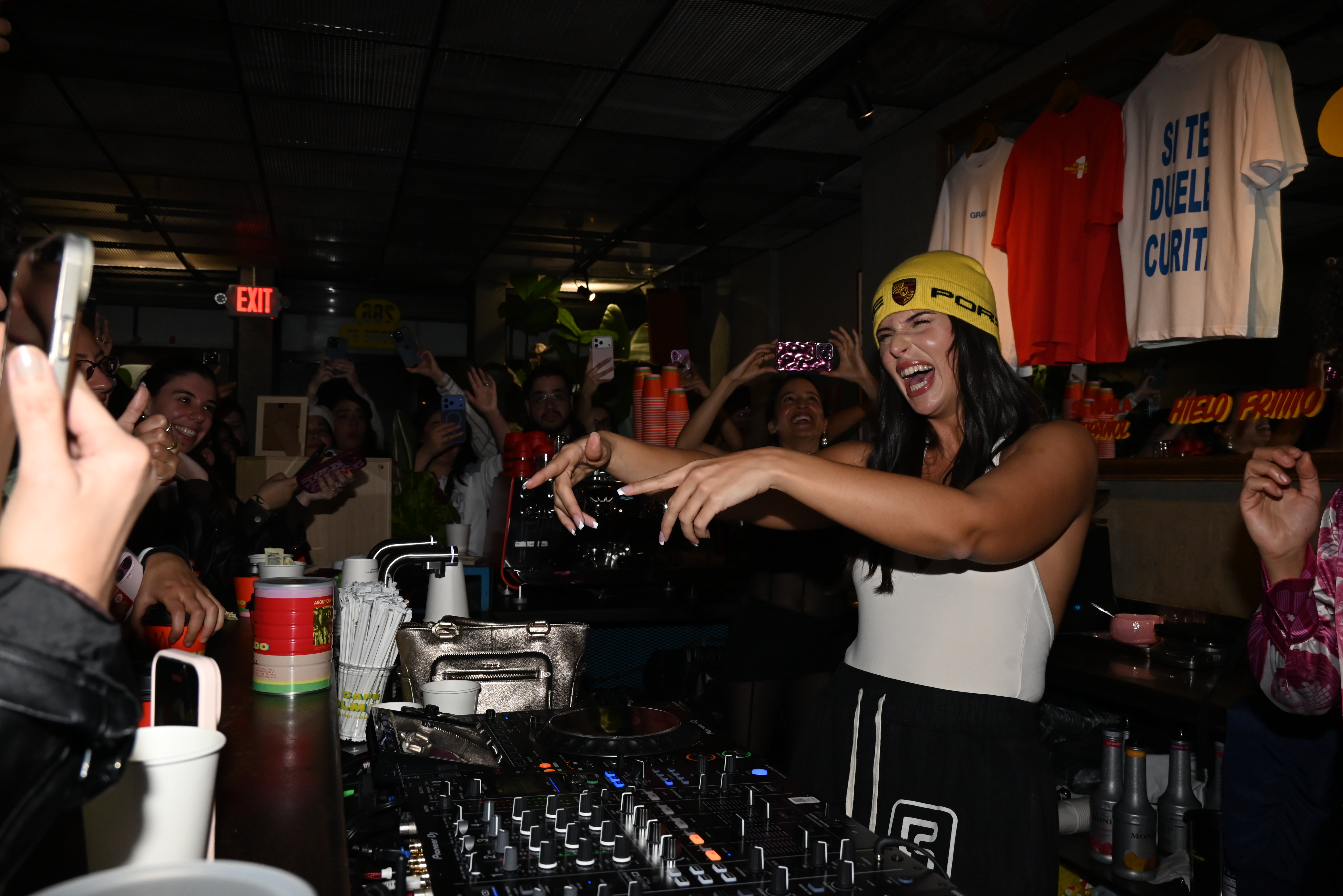 Nathy Peluso at Café Colmado in the Lower East Side.