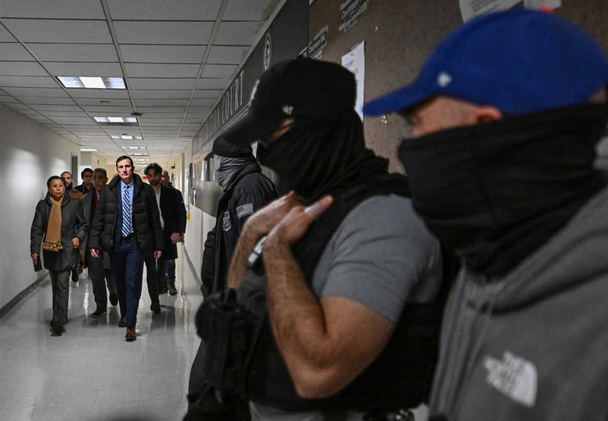 Congressman Dan Goldman, Adriano Espaillat, and Nydia Velázquez revealed Monday that they are pushing new legislation that would stop ICE agents from stalking the halls of immigration and arresting immigrants as they attend their legally mandated court hearings.