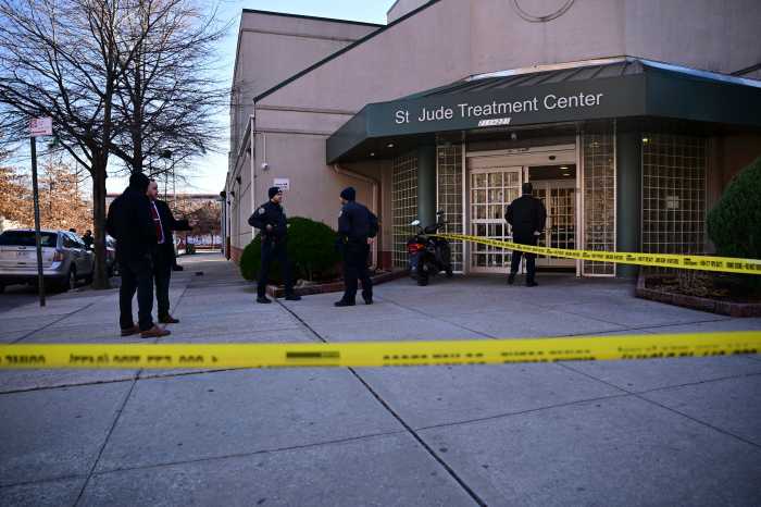 police at a crime scene in Brooklyn