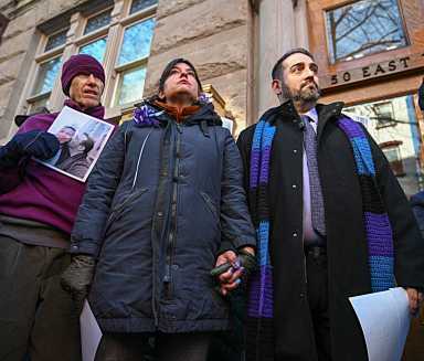 Manhattan church rails against ICE over arrest of man's husband over missed hearing