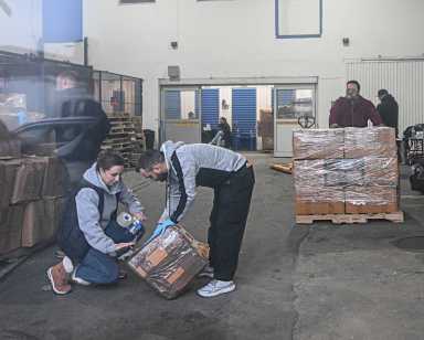 law enforcement and NYPD at Brooklyn storage facility