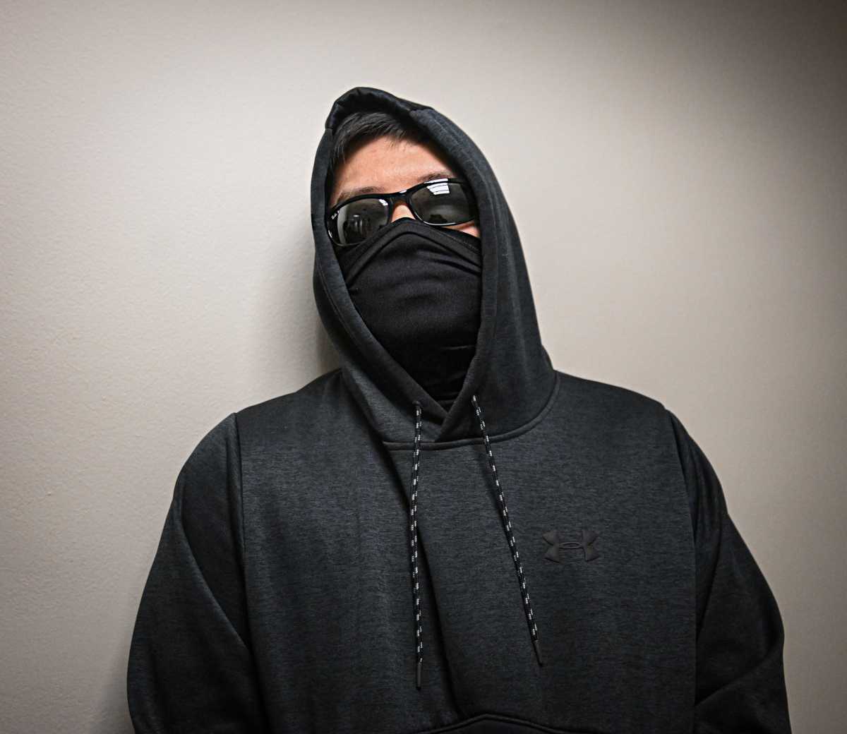 Masked ICE agent at Federal Plaza amid immigration crackdown