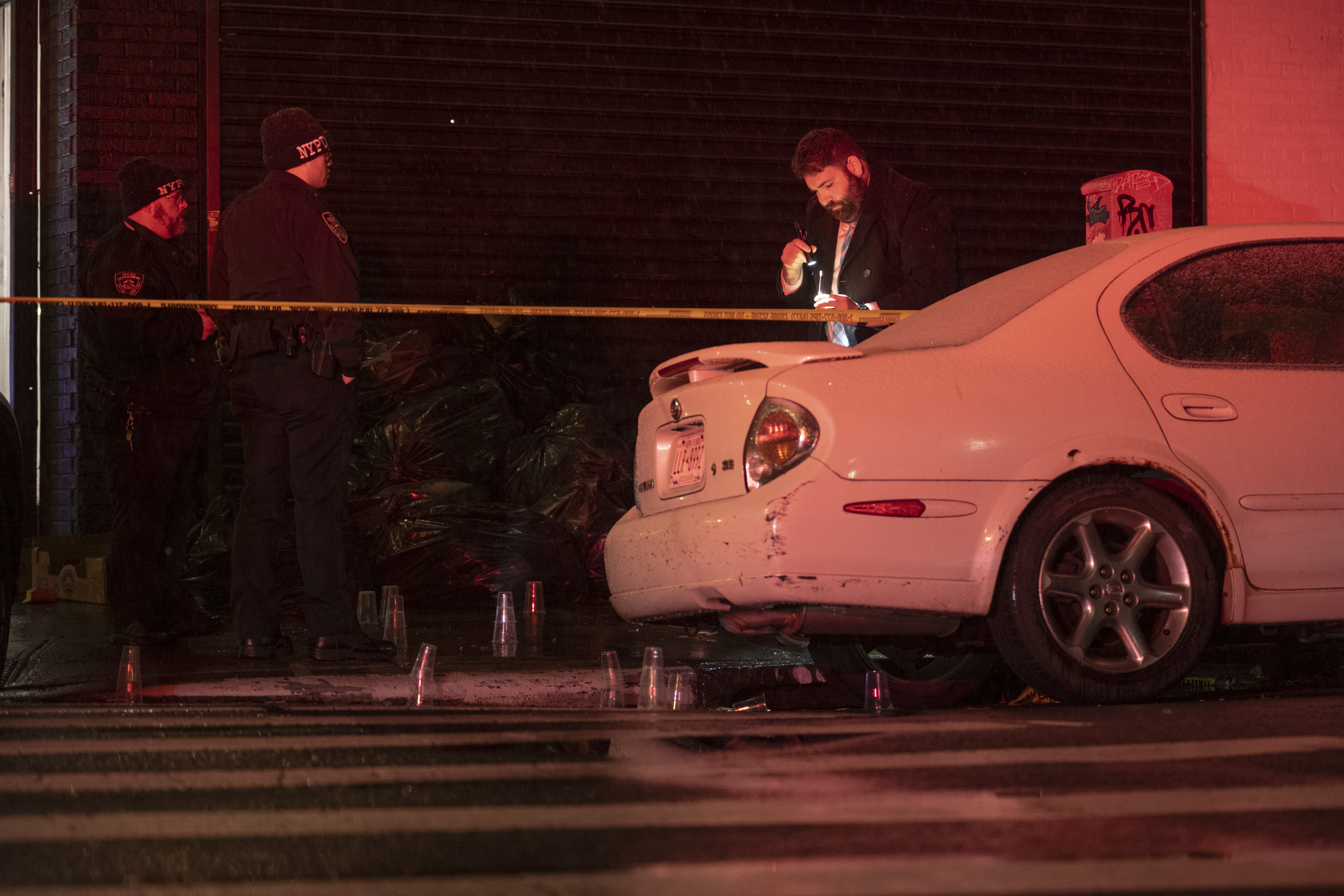 Police at scene of Brooklyn mass shooting