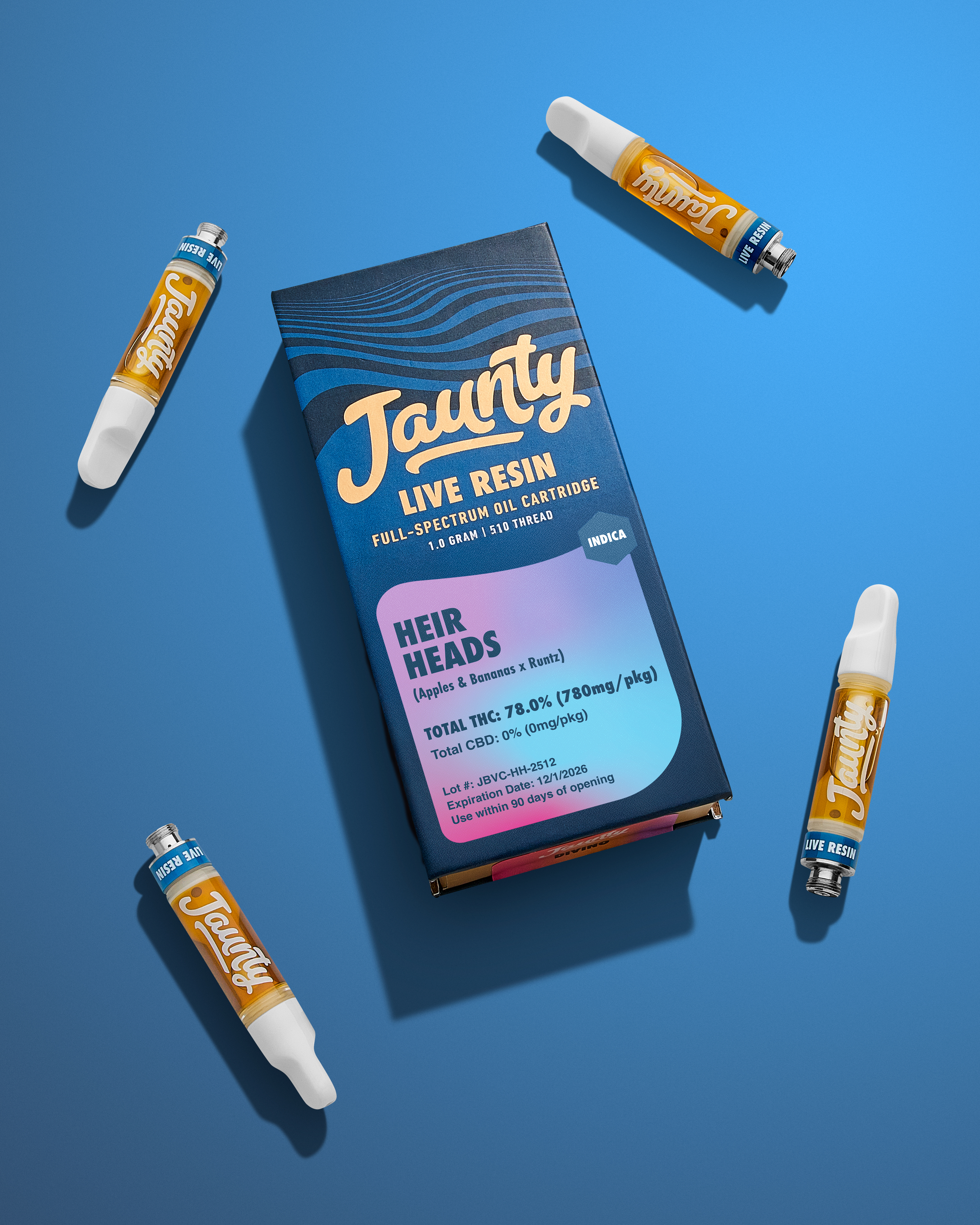 The New York cannabis brand Jaunty released a line of live resin vapes.