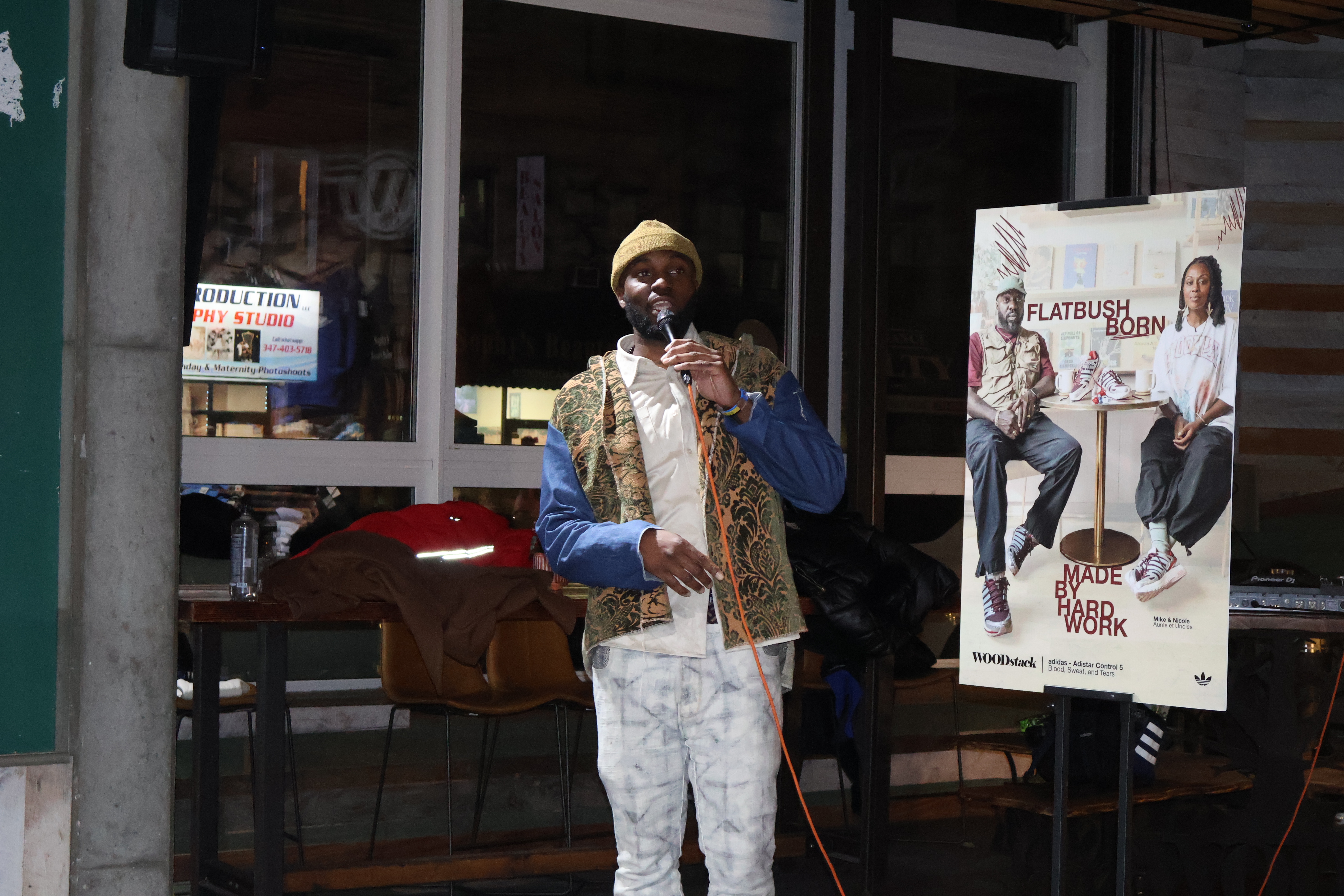 WOODstack and Adidas launched the Blood, Sweat & Tears Adistar Control 5 with a celebration in Brooklyn.