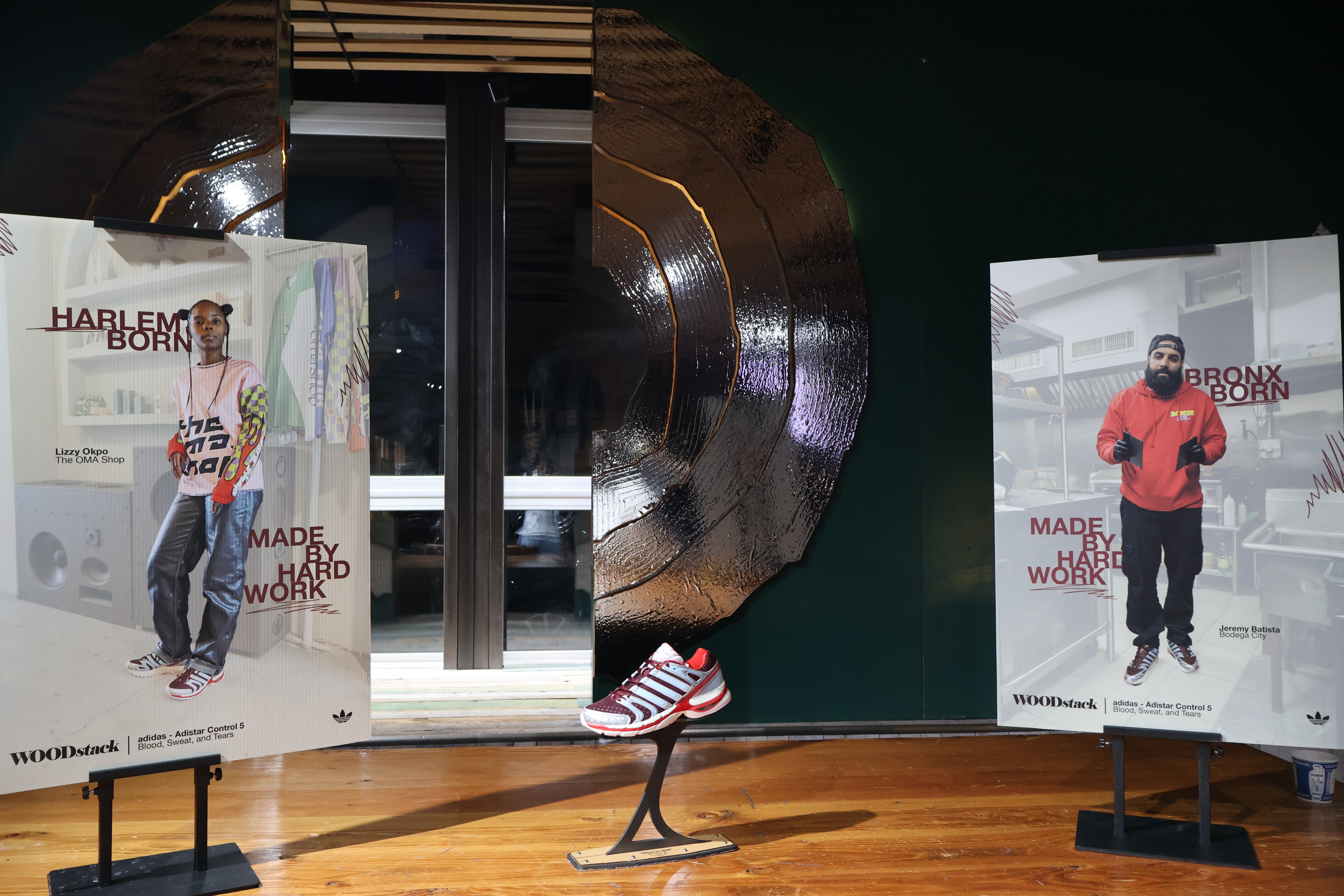 WOODstack and Adidas launched the Blood, Sweat & Tears Adistar Control 5 with a celebration in Brooklyn.